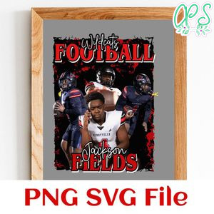 Custom Football Personalized Player Customer Request PNG file template