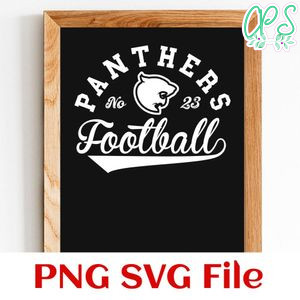 Panthers Football Team SVG Customizable