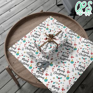 Personalised Merry Christmas Gift Wrap Customizable