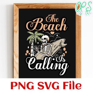 The beach is calling SVG PNG design template