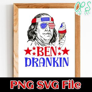 Ben Chilling 4th Of July SVG PNG design template