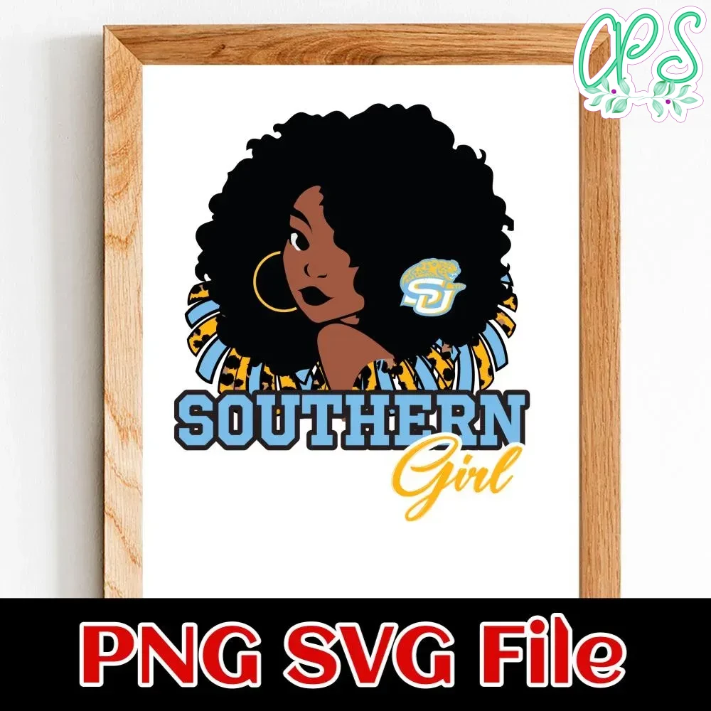 Southern Girl PNG SVG file template CustomPartyShirts