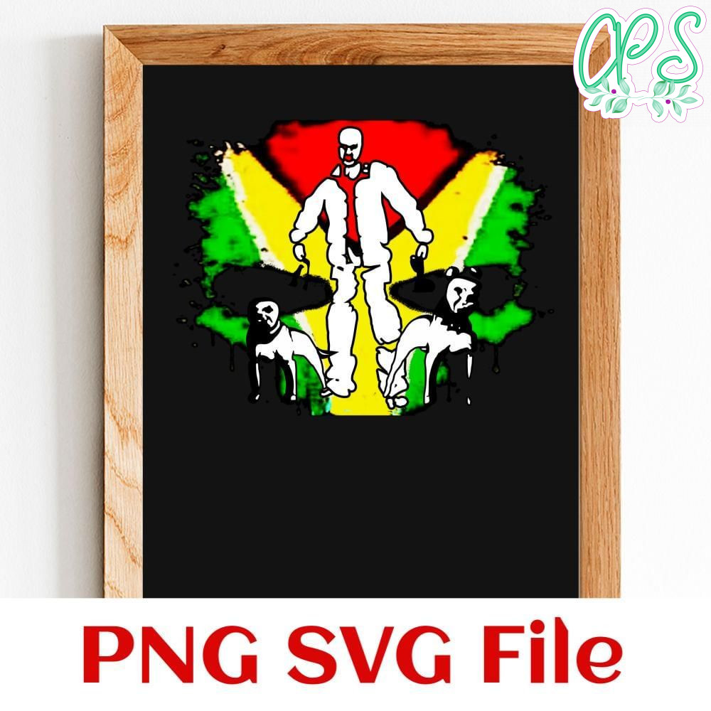 The man and two dogs Customer Request PNG file template