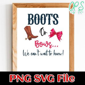 Boots or bows we can't wait to know! Customer Request PNG file template