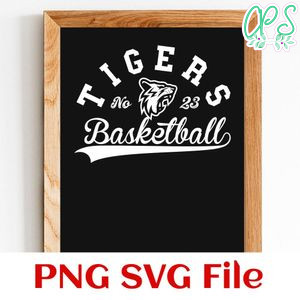 Tigers Basketball Team SVG Customizable