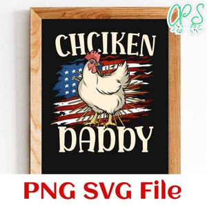 Chicken Daddy SVG PNG design template
