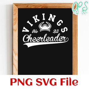 Vikings Cheerleader Team SVG Customizable
