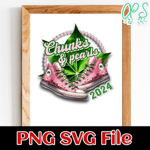 AKA Chucks and Pearls Customer Request PNG file template