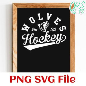Wolves Hockey Team SVG Customizable