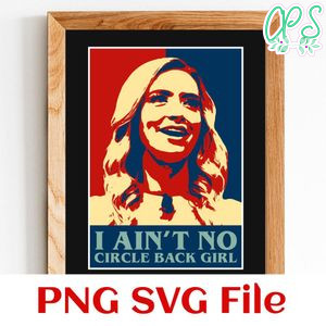 Circle Back Girl SVG PNG design template