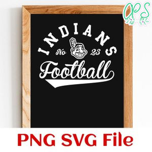 Indians Football Team SVG Customizable
