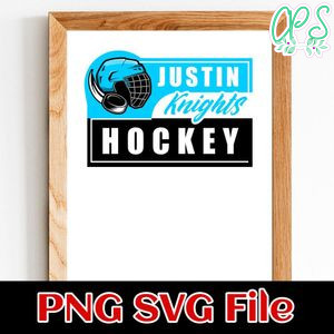 Hockey Custom Name Team Name SVG design template