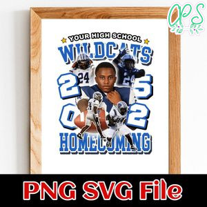 Custom school team and name mascot homecoming Customer Request PNG file template