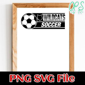 Wildcats Soccer SVG design template