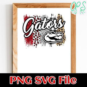 Team Blue Gators Brush stroke PNG design template