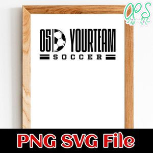 Soccer Team Sign SVG design template