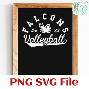Falcons Volleyball Team SVG Customizable