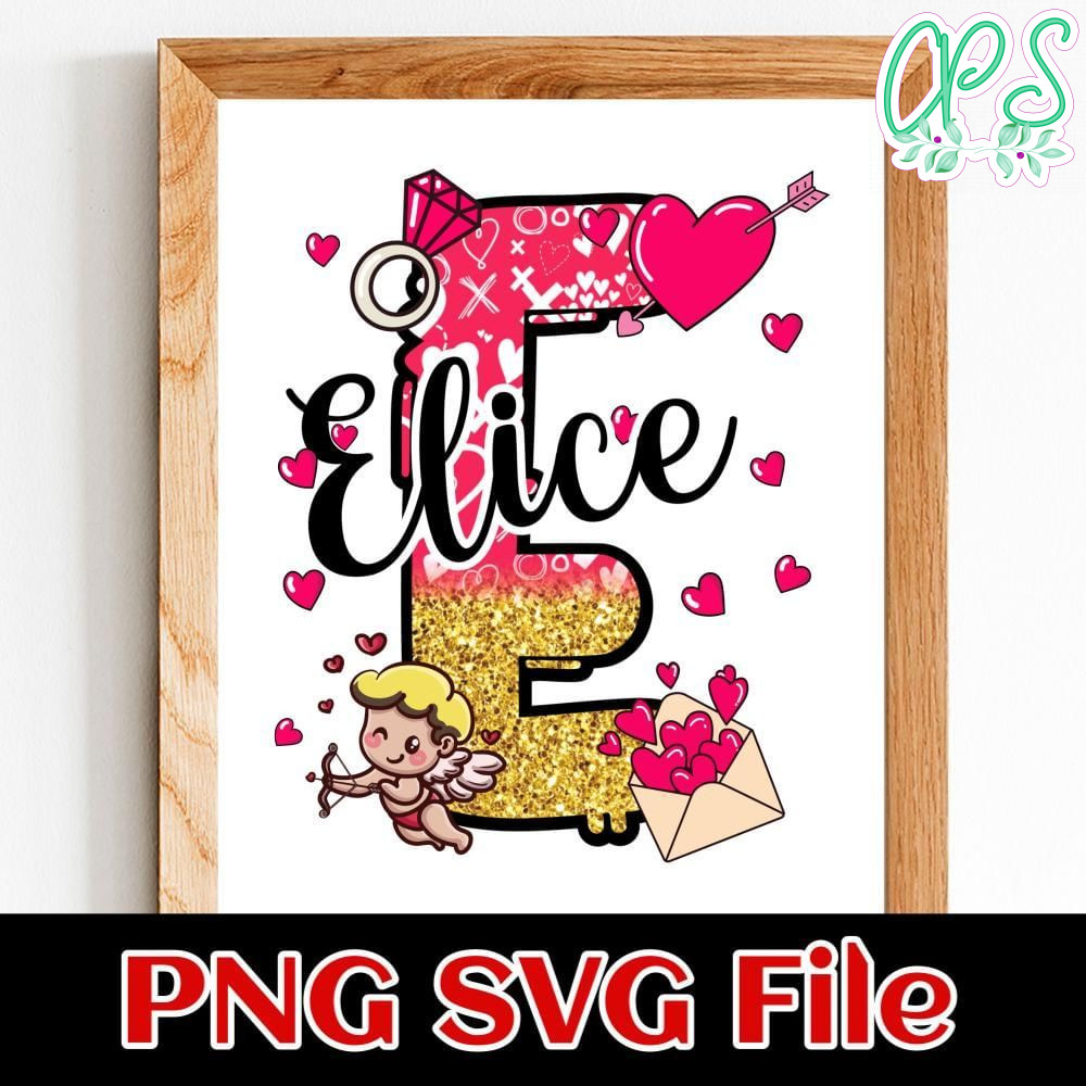Cupid with letter Customer Request SVG file template
