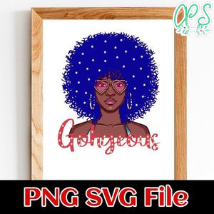 Black lady heart sunglasses PNG SVG design template