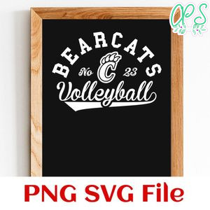 Bearcats Volleyball Team SVG Customizable