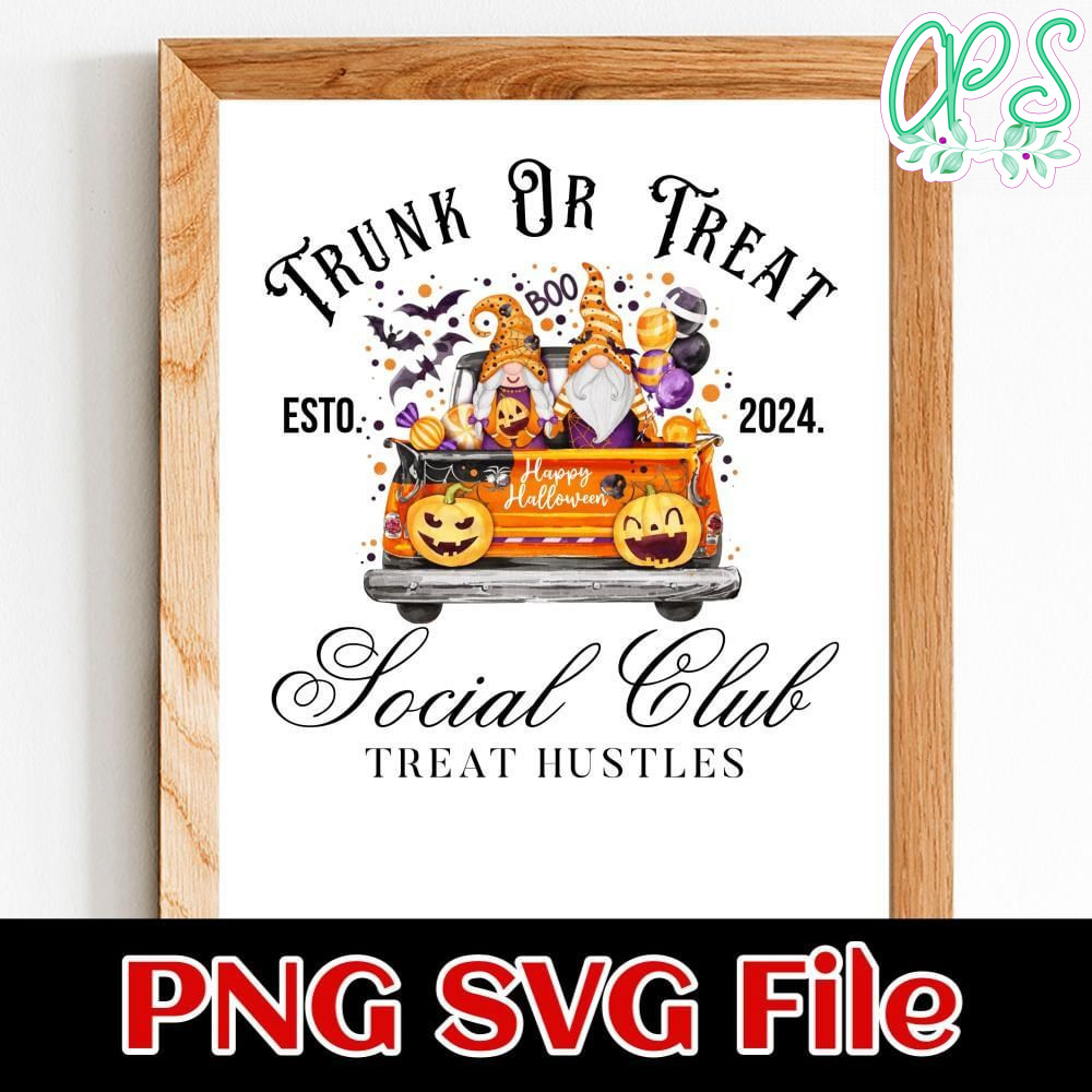 Trunk or treat Customer Request PNG file template