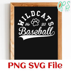 Wildcats Baseball Team SVG Customizable
