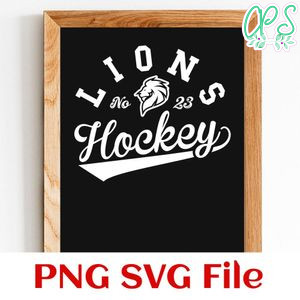 Lions Hockey Team SVG Customizable