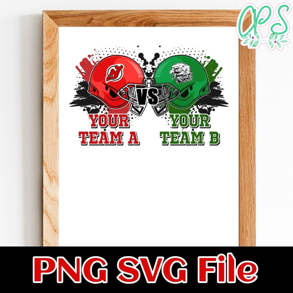 Football Championship Team A and Team B Customer Request PNG file template