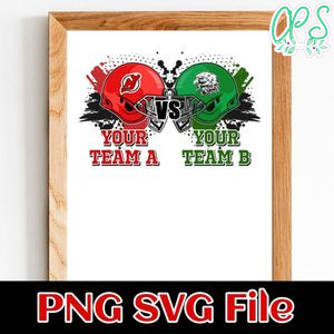 Football Championship Team A and Team B Customer Request PNG file template