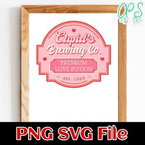 Cupids Brewing Co Valentine's Day PNG SVG file template