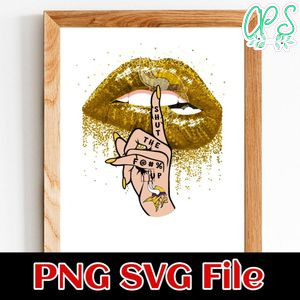 Minnesota Vikings Lip Shut The Fuck Up PNG Design Template