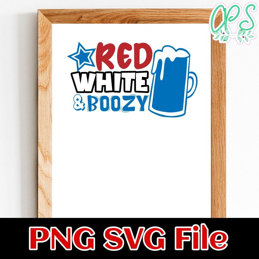 Red White And Boozy SVG PNG | CustomPartyShirts