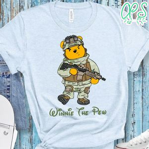 Army Winnie The Pew Gun Pooh Shirt