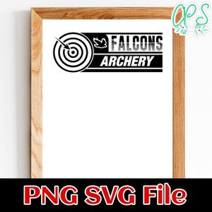 Falcons Archery SVG design template