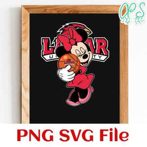 Lamar university Minnie Mouse PNG design template