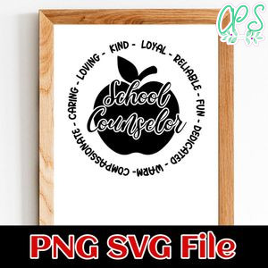 School Counselor PNG SVG file template