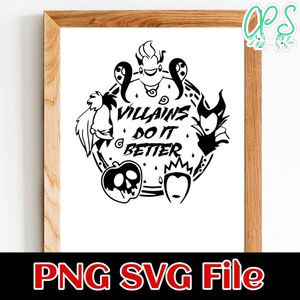 Villains Do It Better Halloween SVG PNG design template