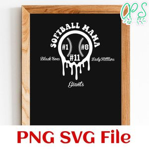 Softball mama Customer Request PNG file template
