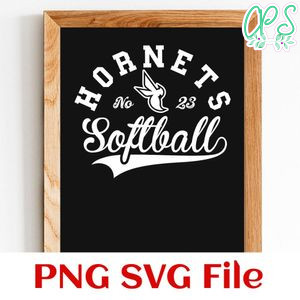 Hornets Softball Team SVG Customizable