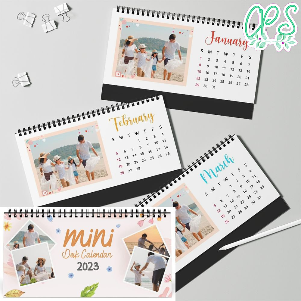 2023 Desk Calendar Custom Photo CustomPartyShirts Studio