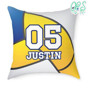 Volleyball Pillow Cushion Customizable Template Instant Download