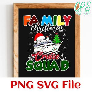 Family Christmas Cruise Squad PNG SVG file template