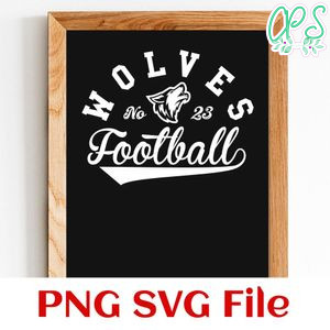 Wolves Football Team SVG Customizable