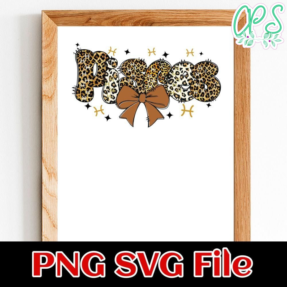 Pisces Cheetah Customer Request PNG file template