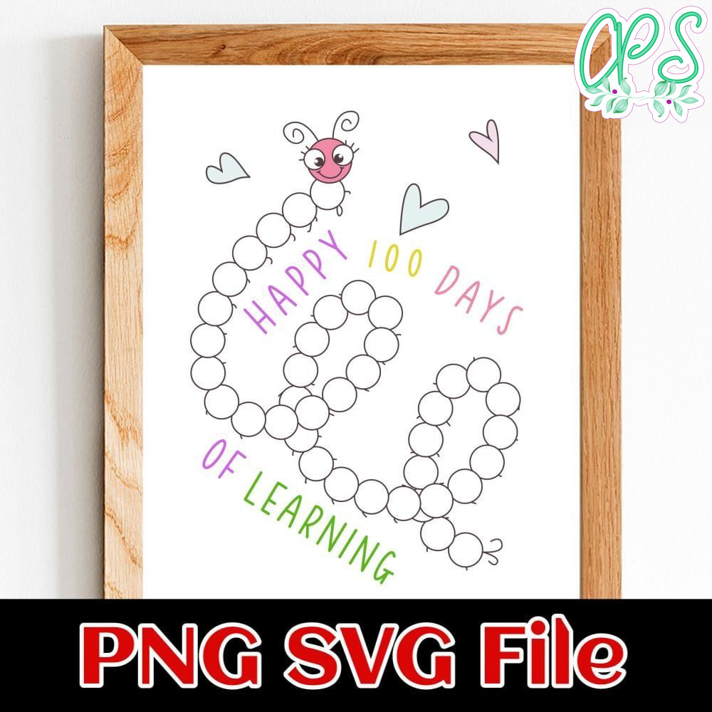 Happy 100 days of learning Customer Request PNG file template