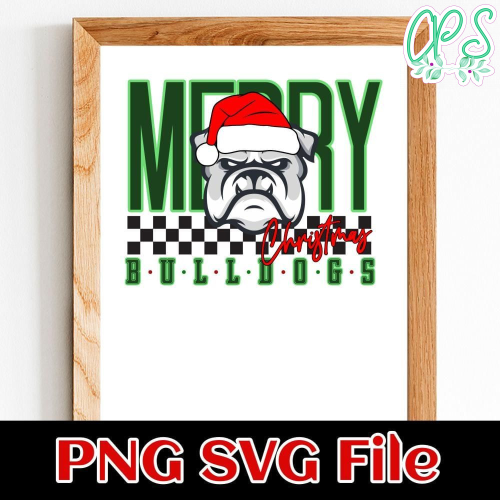 Merry bulldogs Customer Request PNG file template