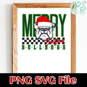 Merry bulldogs Customer Request PNG file template