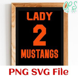 Lady 2 mustangs Customer Request PNG file template