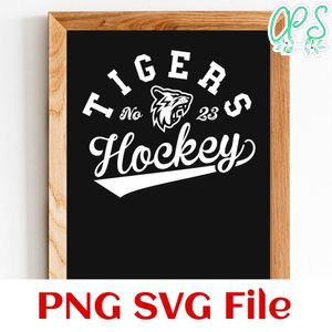 Tigers Hockey Team SVG Customizable