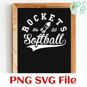 Rockets Softball Team SVG Customizable